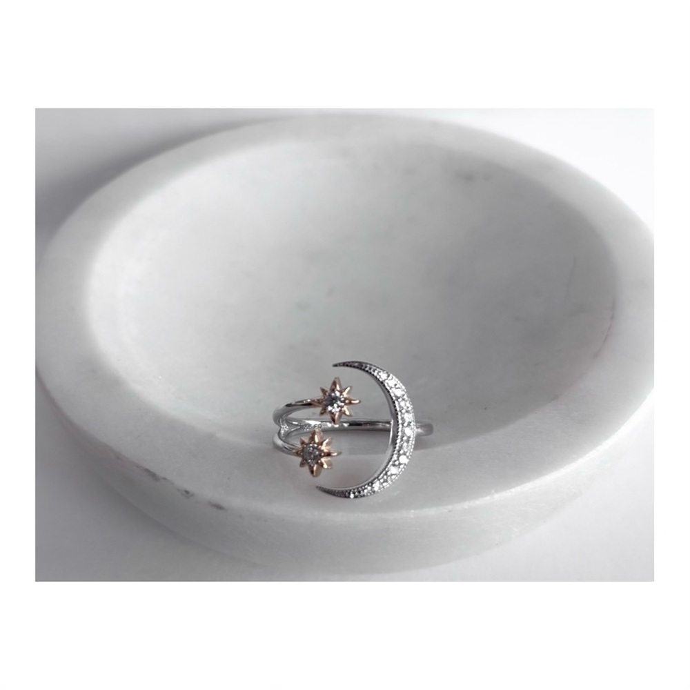 Silver 925 // Moon & Stars Ring